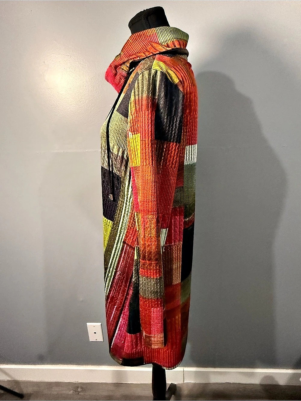 399Joseph Ribkoff Color Block Mini Dress Size Large - Picture 4 of 10